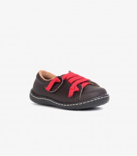 Zapato piel cordón elástico