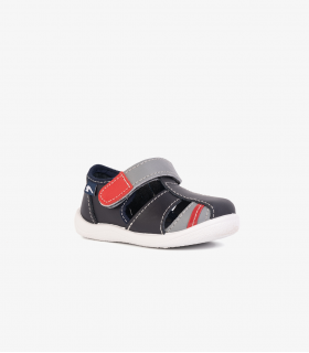 Sandalia niño piel velcro
