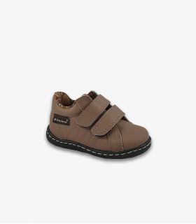 Botín piel velcro